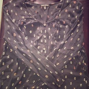 Billabong long sleeve button up dress